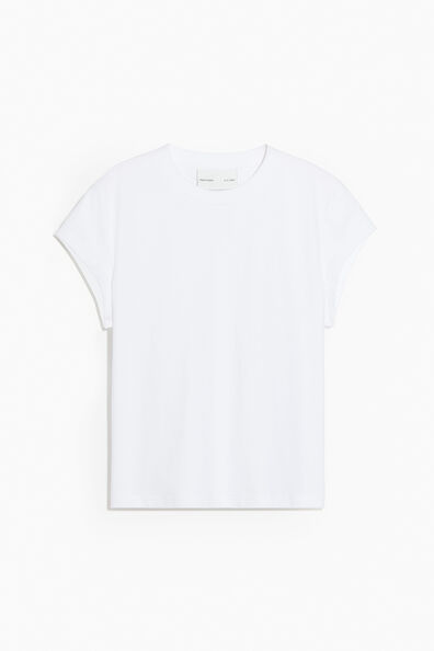 Cap-sleeved T-shirt