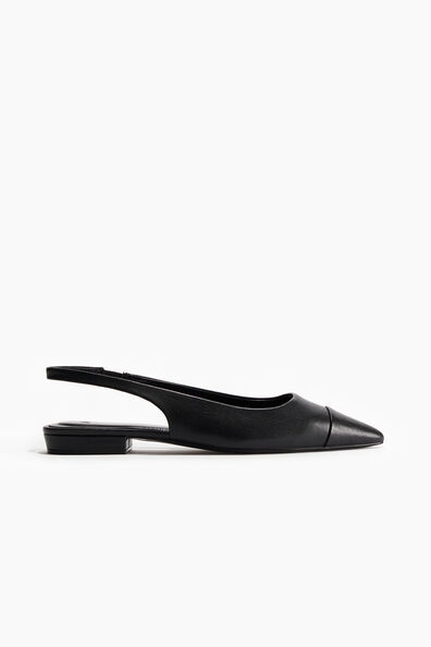 Pointed slingbacks