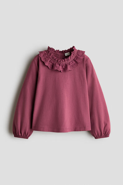 Collared cotton blouse