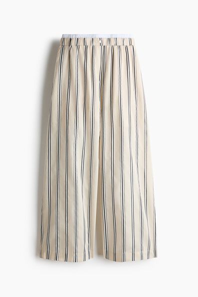 Double-waistband pull-on trousers