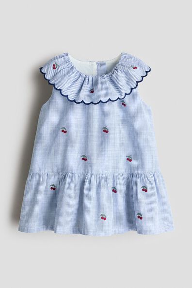 Embroidery-detail dress