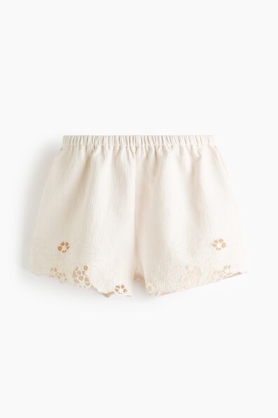 Broderie anglaise cotton shorts