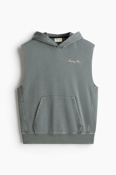 Loose Fit Sleeveless sports hoodie