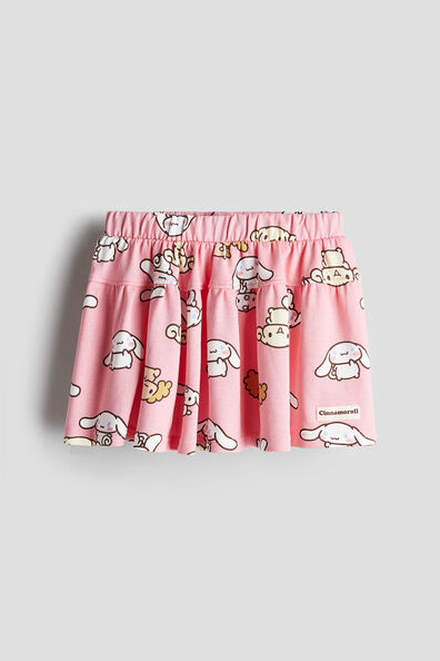 Patterned sweatshirt skirt