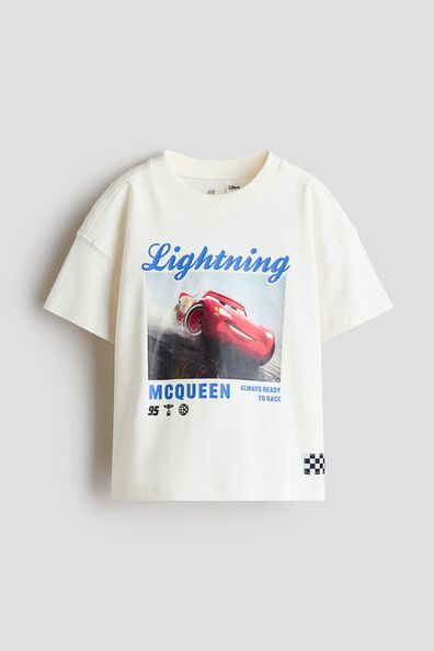 Oversized print-motif T-shirt