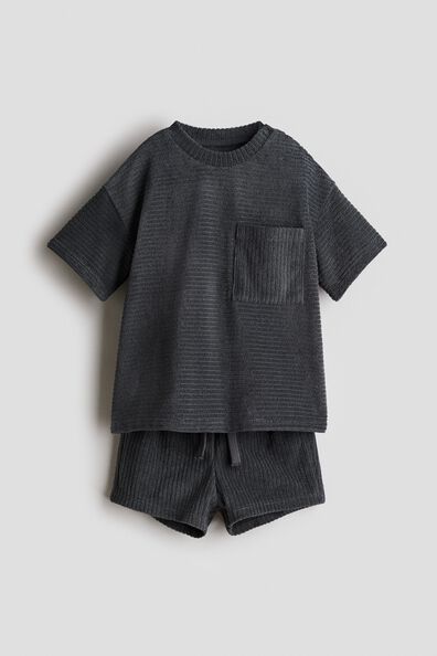 2-piece ribbed terry set