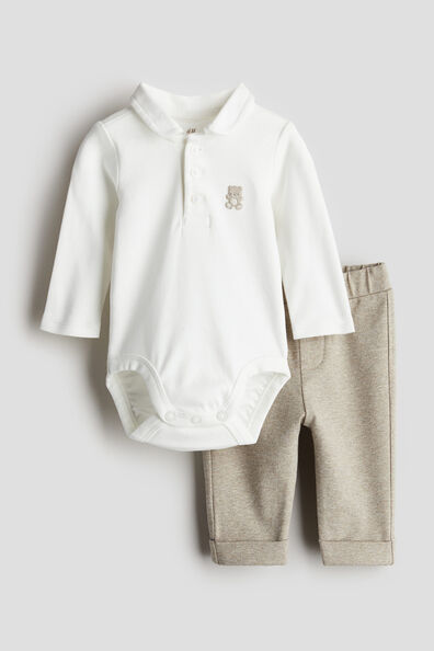2-piece bodysuit and trousers set