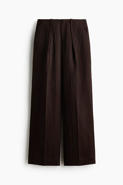 Crinkled tailored trousers