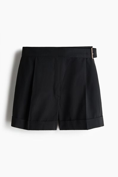 Belted tailored shorts