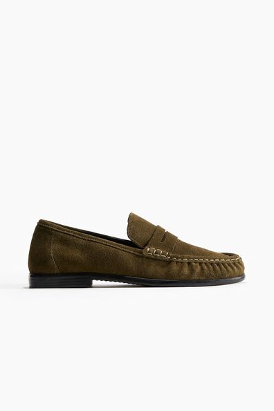 Leather loafers