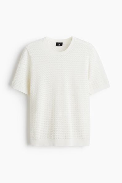 Slim Fit Knitted T-shirt