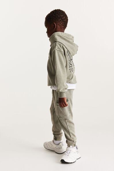 Washed-look cargo joggers