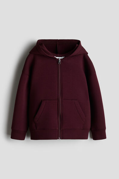 Scuba zip-through hoodie