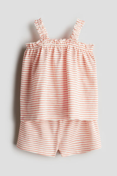 2-piece crinkled jersey set