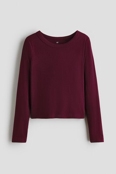 Ribbed cotton top
