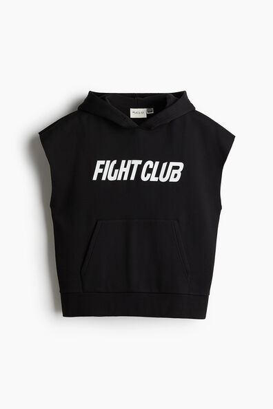 Loose Fit Sleeveless sports hoodie
