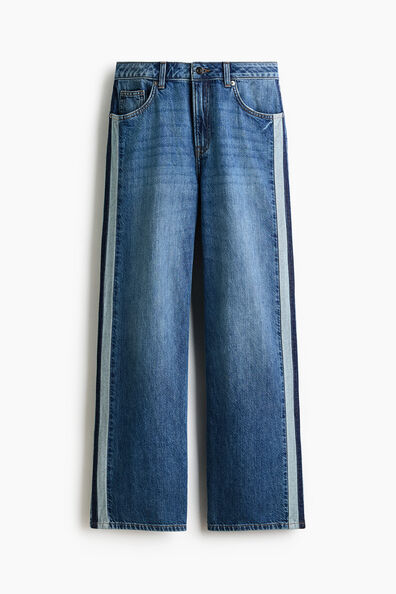 Wide Regular Side-striped jeans