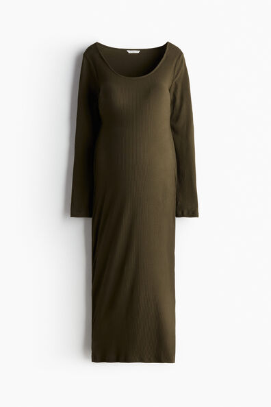 MAMA Ribbed bodycon dress