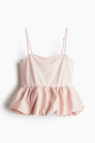 Bubble-hem strappy top