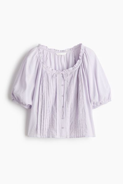 Pintucked blouse