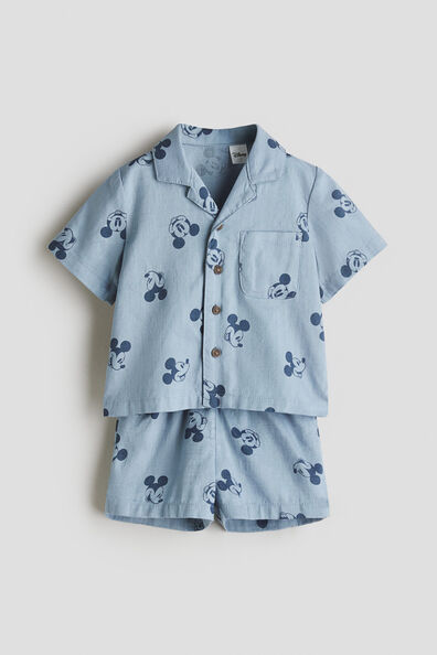 2-piece printed cotton set