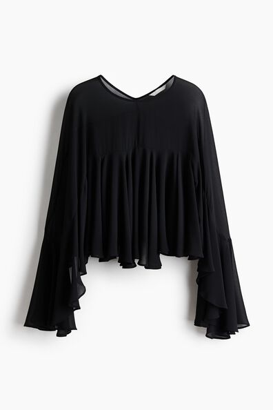 Flounced blouse