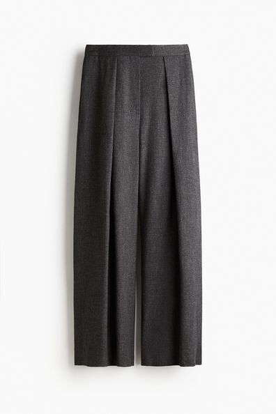 Wool-blend suit trousers