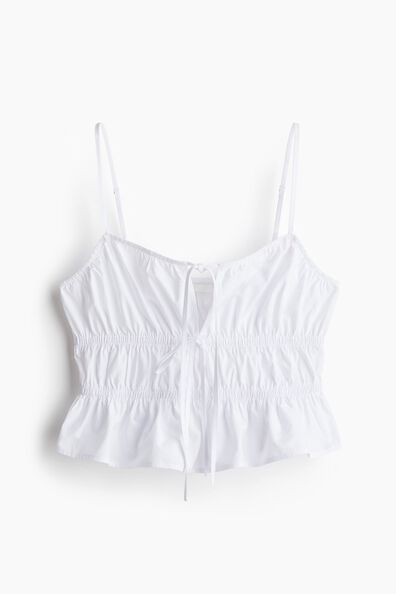 Peplum strappy top
