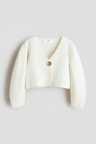 Button-detail cardigan