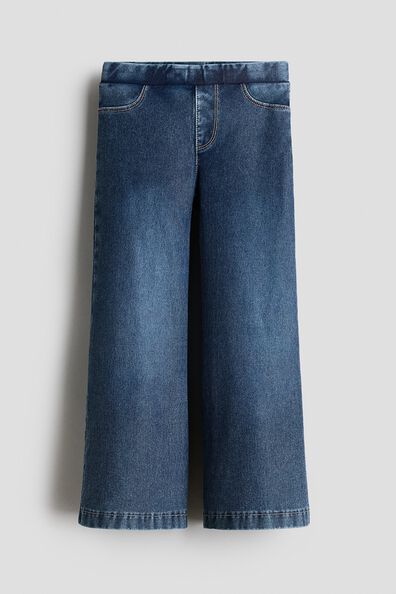 Denim-look wide-leg jeggings