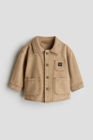 Loose-fit canvas overshirt