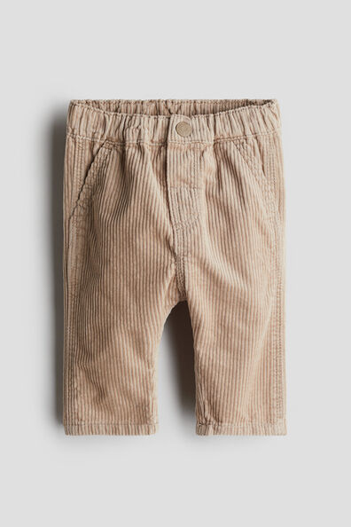 Cotton corduroy trousers