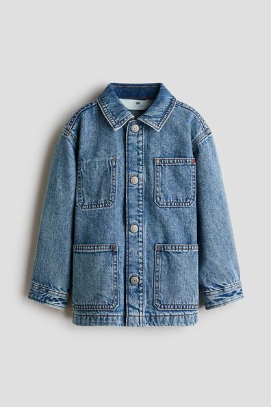 Cotton denim overshirt