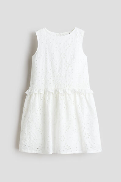 Broderie anglaise cotton dress