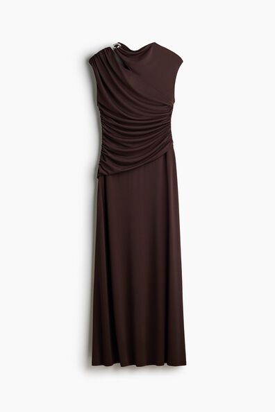 Draped cut-out dress