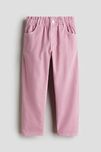 Relaxed paper bag jeans