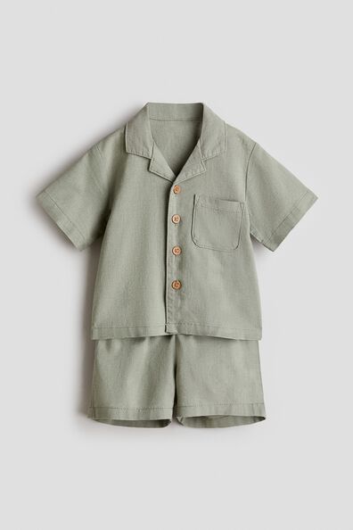 2-piece linen-blend set