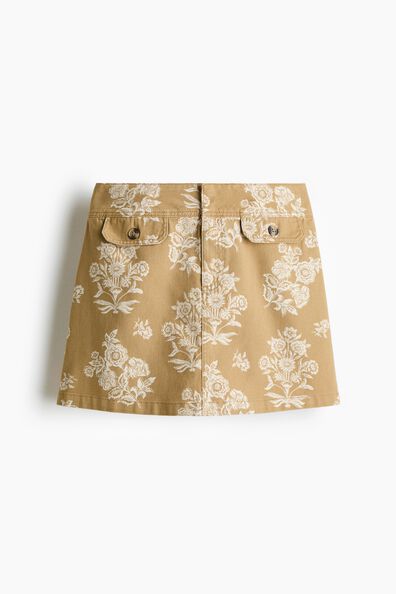 Utility mini skirt