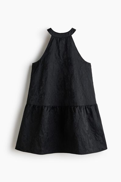 Jacquard-weave dress