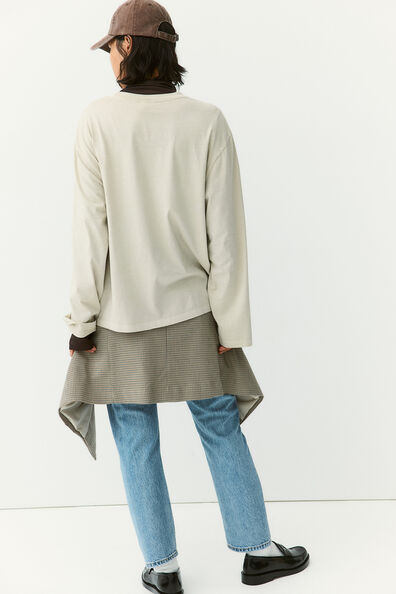 Long-sleeved jersey top