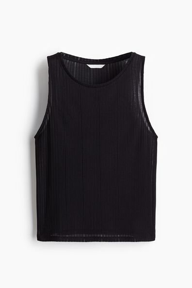Rib-knit vest top