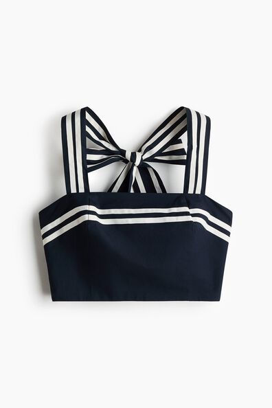 Cropped halterneck top