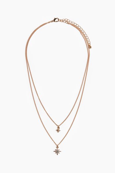 Two-strand pendant necklace