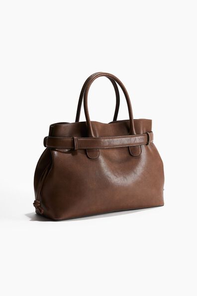 Belt-detail tote bag