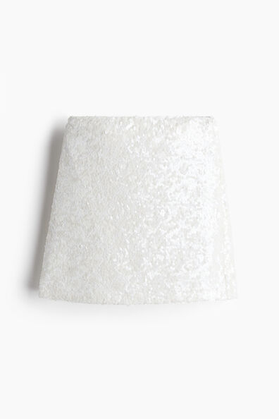 Sequined mini skirt