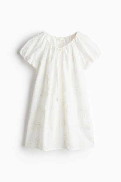 Embroidered tunic dress