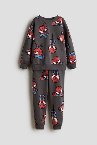 2-piece printed sweatshirt set