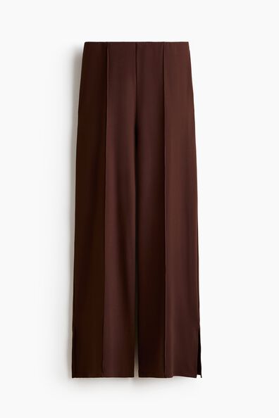 Wide crease-front trousers