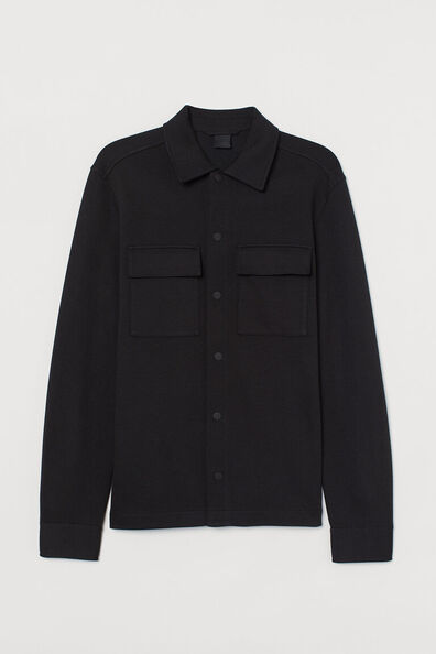 Jersey shirt jacket