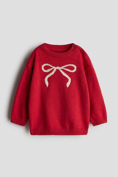 Jacquard-knit jumper